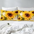 thumbnail image 4 of Funda Nórdica Doble Estampado Floral Juego de Cama para Niños Patrón de Flores Amarillas, 4 of 6