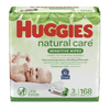 Huggies Natural Care Sensitive Baby Wipes, Unscented Flip-Top Packs - 168 Count (3 Packs of 56)