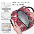 thumbnail image 3 of Daiia Rooster Head Pattern Lunch Bag , Insulated Lunch Box, Small Leakproof Cooler Food Lunch Containers Reusable High Capacity Lunch Tote Bags-One Size, 3 of 6