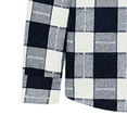 thumbnail image 5 of Mens Big & Tall Plaid Shirts with Pocket M-4X Plus Size Long Sleeve Button Up Collared T Shirt Casual Comfort Lapel Slim Work Tshirts Tops, 5 of 7