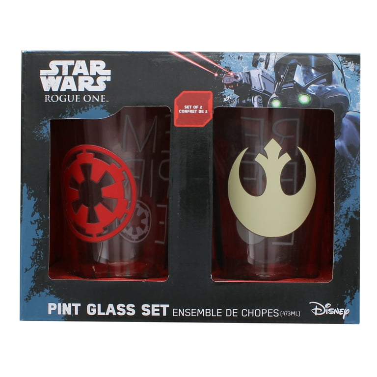 Star Wars Inspired Pint Glass Set of 4 Rebel Alliance, Mandalorian, Jedi  Order, Galactic Empire. Star Wars Gift Beer Glass Drinking Glasses 