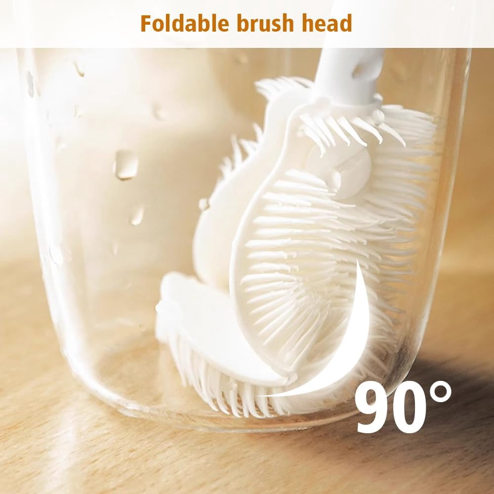 2024 New Flexible 360 Degrees Soft Bristle Silicone Cup Brush (1)