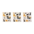 thumbnail image 2 of Cats Meow Kitchen Swedish Dishcloths - 7.75" - Cream and Black - Set of 3, 2 of 8