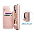 thumbnail image 5 of Cases for Galaxy A12 5G / Galaxy A11 A21 4G, Njjex Leather Flip Wallet Card Holder Case Cover for Samsung Galaxy A12 5G / Galaxy A11 A21 4G, Rose Gold, 5 of 10