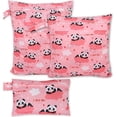 thumbnail image 1 of HAYAN3pcs Baby Cloth Diaper Wet Dry Bags, Waterproof Reusable Wet Bag with 2 Zipper Pockets & Handle, Washable Laundry Bags for Travel Beach Pool Daycare Yoga Gym Exercise Swimsuits, SML, Panda, 1 of 1
