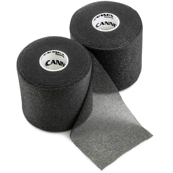 Cannon Sports Pre Wrap Foam Underwrap - 2 Pack, 2.75" x 30 Yards Per Roll (60 Total Yards) - Athletic Underwrap for Sports Tape, Training & Exercise (Black)