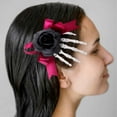 thumbnail image 3 of Xihbxyly Ventas de liquidación de hoy Pinza para el pelo con forma de mano de esqueleto para Halloween, lazo de rosa de terror para el día de los fantasmas, pinza para el pelo con forma de mano de fa, 3 of 5