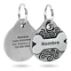 thumbnail image 1 of Placa Perro Personalizada Hueso Tag Acero Inoxidable Premium Color Negro, 1 of 3