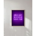thumbnail image 5 of HAUS AND HUES Purple Pictures Wall Decor - Wall Art for Bedroom Aesthetic Purple, Neon Posters, Teen Girl Posters for Bedroom UNFRAMED 12" x 16" (Girls Just Wanna Have Fun), 5 of 6