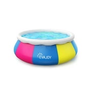 Evajoy 18' x 48" Round Inflatable Top Ring Swimming Pool