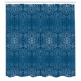 thumbnail image 2 of Ambesonne Floral Shower Curtain, Victorian Lace Flowers Print, 69"Wx70"L, Sea Blue, 2 of 4