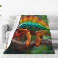 thumbnail image 1 of Balery Chameleon Manta de Felpa Suave y Acogedora – Cobija de Franela Aterciopelada para Cama, Lavable y Cálida para Sofá, Mascotas, Transpirable-50"x40", 1 of 7