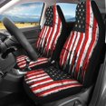 thumbnail image 3 of Pzuqiu Car Seat Covers Washable Polyester, Compatible with SUV Seats Automotive Seat, for Truck Cars, Distressed American Flag, 3 of 10