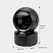 NETUM Automatic Omnidirectional 2D QR Barcode Scanner, Hands-Free USB Wired Desktop Barcode Reader for Warehouse, Supermarket, Retail Store, Pos System(Black)