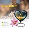 thumbnail image 5 of Celestial Reverie Small Ashes Keepsake - Heart Shaped Decorative Urns - Urns For Human Ashes Adult Male Dad - Funeral Ashes Urn - Heart Shaped Urn For Adults (Size-3inch,1pcs), 5 of 5
