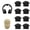 Black, variant on Ywmsfl Invisible Adhesive Hooks Multipurpose ABS Wall Mount Without Nails Hanging Organizers Space Saving Design