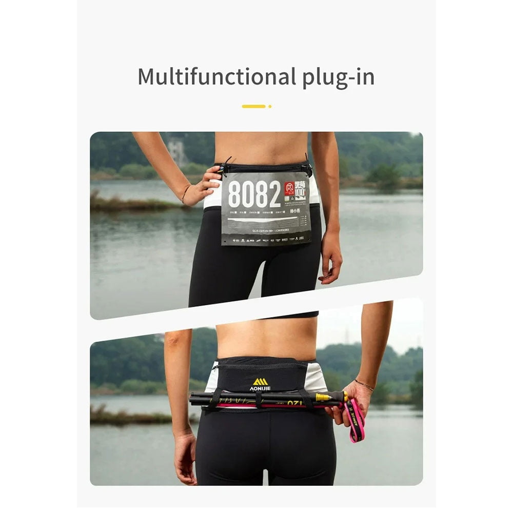 AONIJIE W8121Running Belt Comfortable and Breathable Waist Fanny Pack for Jogging Yoga Cycling Hiking Fitness (XL)
