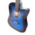 thumbnail image 3 of 41-Inch Full-Size Acoustic Guitar - Smooth Play, Low Action, Stylish Design - Perfect for Beginners, Adults, and Students with Package (Blue-FP), 3 of 10