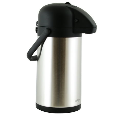 

Mr. Coffee Javamax 2.24 Quart Stainless Steel Vacuum Sealed Double Wall Airpot