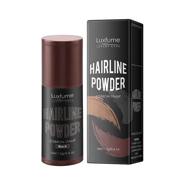 Barra de polvo para la línea del cabello, polvo para sombrear y rellenar la línea del cabello y las cejas, herramienta de maquillaje para cejas de larga duración y resistente