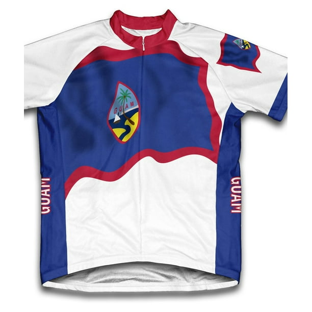 Download ScudoPro - Guam Flag Short Sleeve Cycling Jersey for Men ...