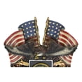 thumbnail image 5 of Patriotic US United States Army Eagle Emblem With 2 American Flags Wall Decor, 5 of 10