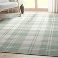 thumbnail image 6 of Well Woven Apollo Plaid Modern Green Flat Pile Easy to Clean 3'3" x 5' Area Rug for Living Room Dining Room Bedroom and Kitchen, 6 of 7