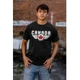 thumbnail image 4 of Canada Aviator Badge Retro Cool Plus Size Crewneck Graphic Tee Shirt Brisco Brands 3X, 4 of 5
