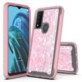 thumbnail image 1 of TCL 30 XE 5G Case, Rosebono Hybrid Graphic Design Pattern Cover Case For TCL 30 XE 5G (Pink Shell), 1 of 4
