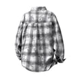 thumbnail image 3 of Mens Long Sleeve Shirts with Pocket and Collared Button-Down Tshirts Shirt Casual Plaid Printed Comfort Lapel Loungewear Work Shackets Tops, 3 of 3