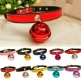 thumbnail image 2 of Fashion Christmas Party Puppy Dog Cat Kitten Faux Leather Bell Necklace Collar, 2 of 7