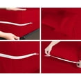 thumbnail image 5 of 4 Piece Zipper Sheet Set Includes (1 Zipper Fitted Sheet, 1 Flat Sheet And 2 Zipper PillowCase) with 26 Inch Deep Pocket 800 TC 100% Egyptian Cotton Solid Red Color Olympic Queen Size, 5 of 7