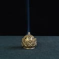 thumbnail image 5 of Craft Chinese Ancient Style Cense Stick Holder Home Decoration Incense Burner Hollow Lotus Mini Qilin Head Retro Brass Censer TYPE 5, 5 of 8
