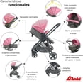 thumbnail image 3 of D´BEBÉ - Carriola Travel System Queen - Carriola Multincional - Ideal para Bebés Recién Nacidos y hasta los 4 años - Incluye Bambineto y Autoasiento - Color Rosa, 3 of 5