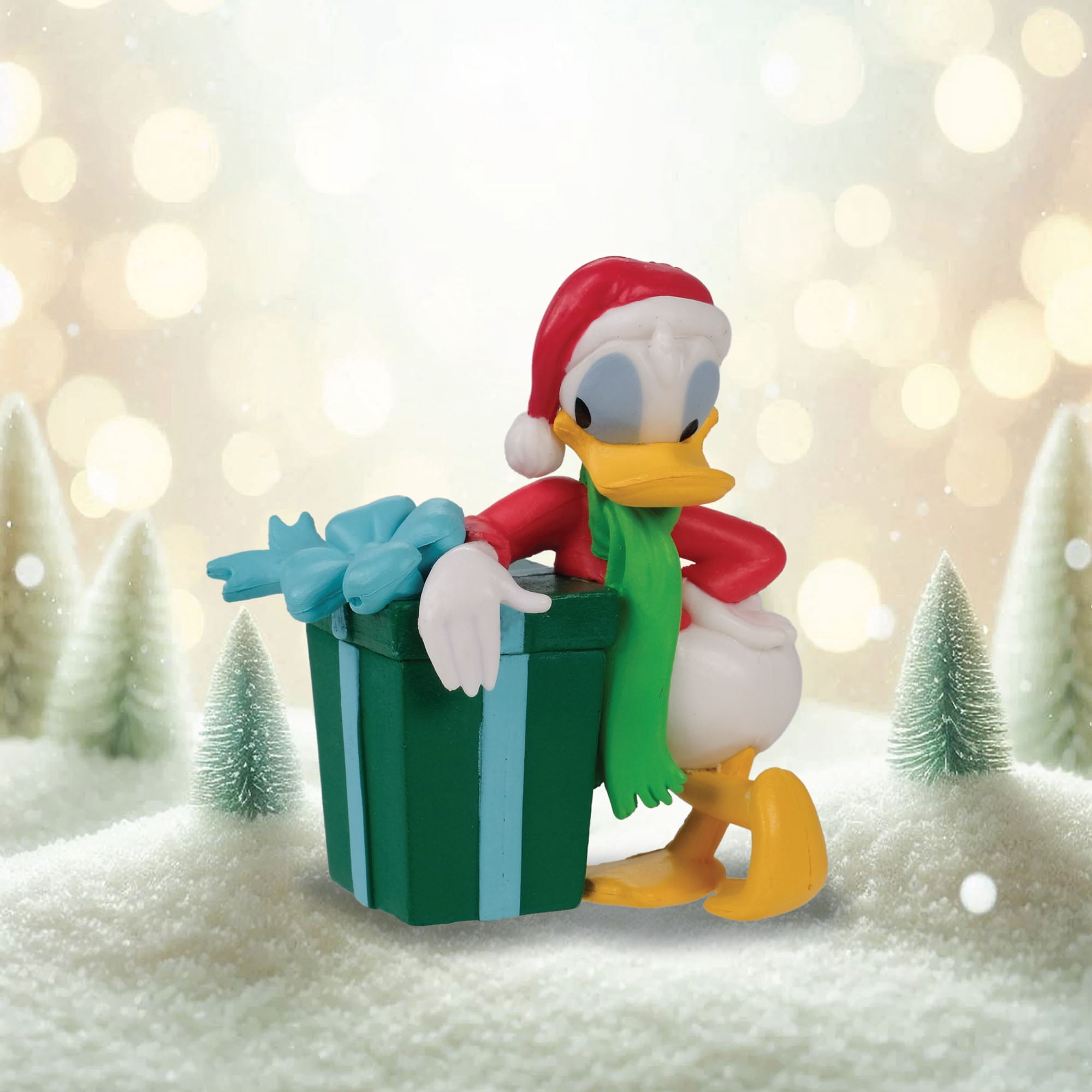 Disney Donald Duck Holiday Gift Box Village Piece