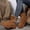 brown, variant on Women's Snow Middle cylinder Boots - with Anti-Slip Sole Walking Boots