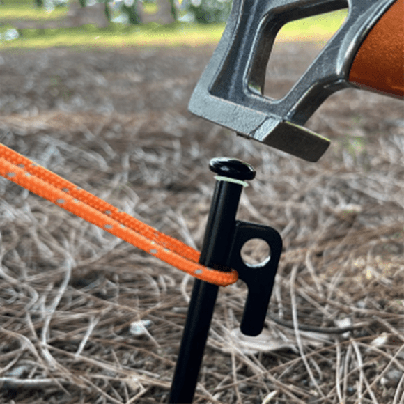 Tent Stakes Heavy Duty, Yard Stakes Metal Tent Pegs Ground Stakes Tent Pegs for Outdoor Camping Pitching Canopy,A