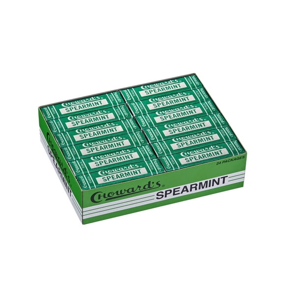 Choward’s Spearmint Mints – 24 Packs, 15 Pieces Each, Classic Breath Mint Candy