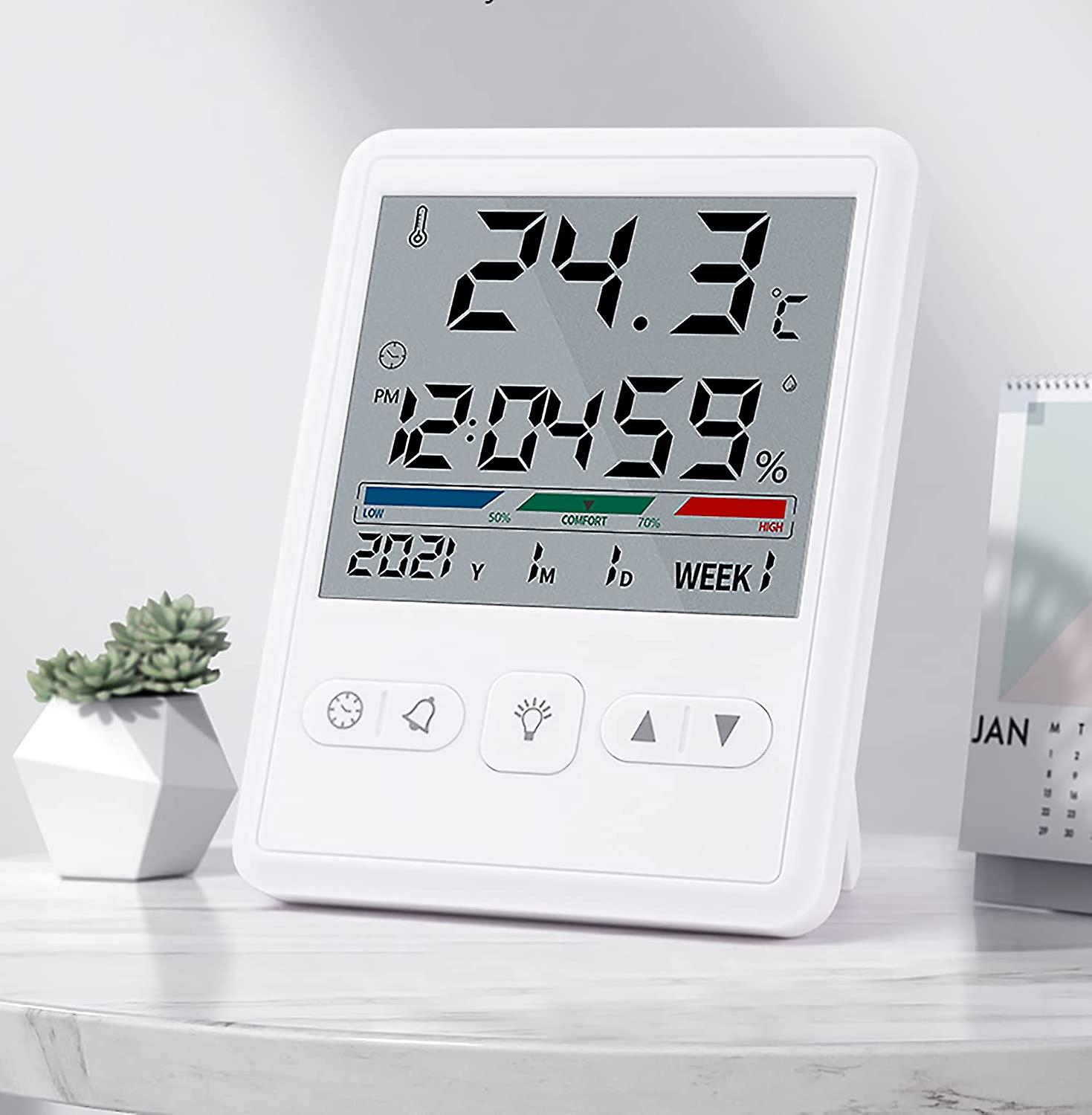 GFH Desktop Digital Thermometer With Temperature And Humidity Monitor