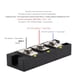 thumbnail image 4 of Módulo Rectificador De Diodo De Puente, Rectificador Fotovoltaico 100A 1600V Estructura De Soldadura Estable Buen Ciclo De Energía Compacto Para Gabinetes Fotovoltaicos CC, 4 of 7