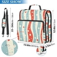 thumbnail image 2 of FORMRS Zipper Binder with Shoulder Strap 2-inch Ring 500 Sheet Capacity File Bag, Light Blue Pattern, 2 of 5