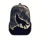 thumbnail image 4 of 1pc Mochila Con Patrón De Lobo Creativo, Mochila Con Impresión 3D De Lobo Nocturno Del Cielo, Mochila Para Estudiantes, Bolsa De Viaje De Gran Capacidad Para Niños, Niñas, Adolescentes, 4 of 4