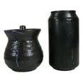 thumbnail image 6 of Pack of 2 Speckled Black Blue Japanese Tenmoku Porcelain Soy Sauce Dispensers, 6 of 9
