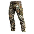 thumbnail image 4 of Retro Cargo Pants for Men Durable Outdoor Hiking Adventure Work Pants Streetwear Trousers Grey L, 4 of 4