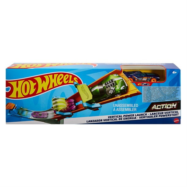 Hot Wheels Track Builder Display Launcher Carrying Case with Two Cars 