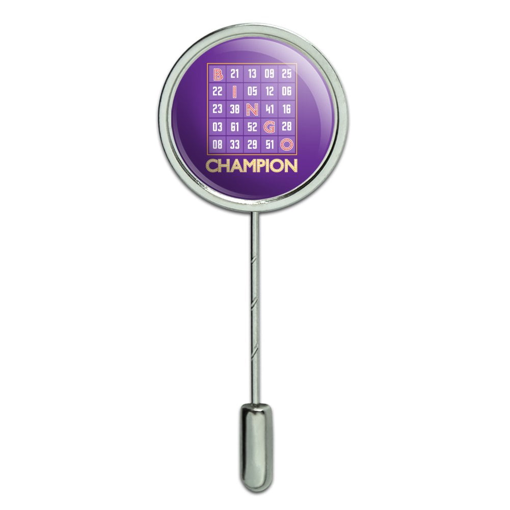 Bingo Champion Stick Pin Stickpin Hat Brooch