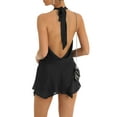 thumbnail image 5 of Women´s Summer Short Sling Dress Solid Color Sleeveless Backless Hanging Neck Dress, 5 of 6