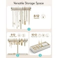 thumbnail image 2 of Soporte organizador para joyas Vlando, 2 niveles, soporte para pulseras, blanco, 2 of 6