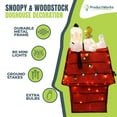 thumbnail image 2 of ProductWorks Peanuts Snoopy Woodstock Doghouse Prelit Christmas Yard Ornament, 2 of 10