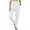 White, variant on CQONEPT Womens Tapered Pants Dressy Casual High Waist Loose Workouts Activewear Trousers with Pockets Purple M